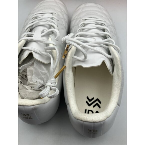 IDA Classica Womens Leather Soccer Cleats Size 7 White Futbol Multi Ground - Picture 8 of 15